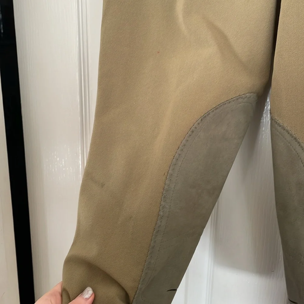 TuffRider Side Zip Breeches Beige Tan Ladies Size 30 - Picture 2 of 5